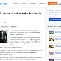 Actividad transaccional muestra tendencia al alza